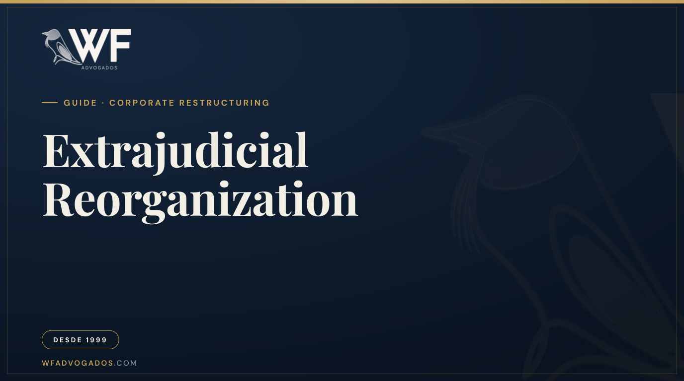 Capa do artigo que explica o que é recuperação extrajudicial e quando essa alternativa é indicada para empresas — WF Advogados.