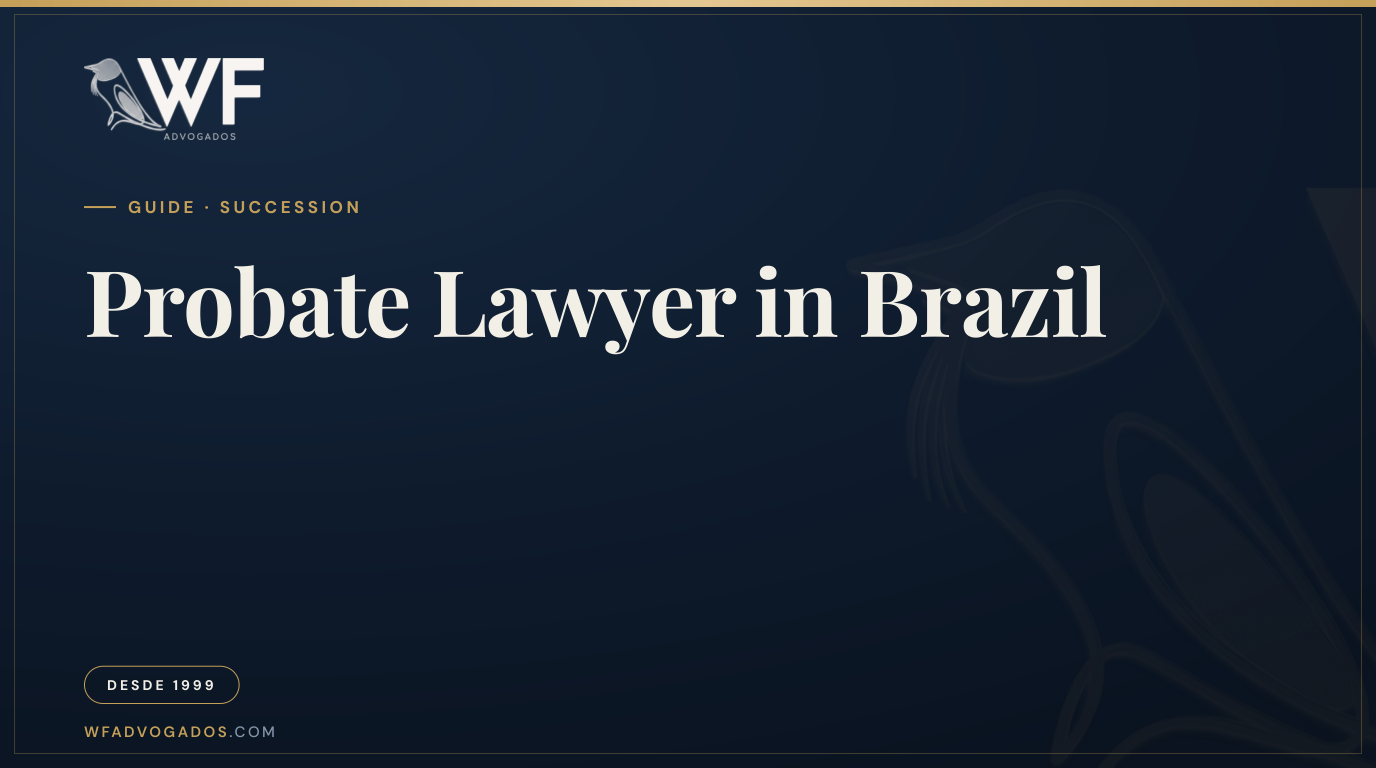 Capa do artigo que explica o que faz um advogado de inventário e em quais situações a família deve procurar esse especialista — WF Advogados.